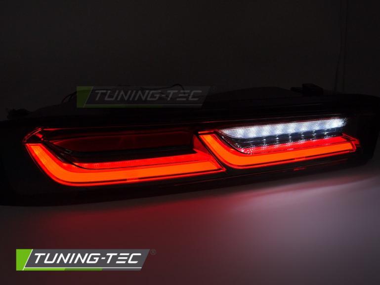 VOLL LED Upgrade Design Rückleuchten Set für Chevrolet Camaro 16-18 schwarz/smoke mit dyn. Blinker