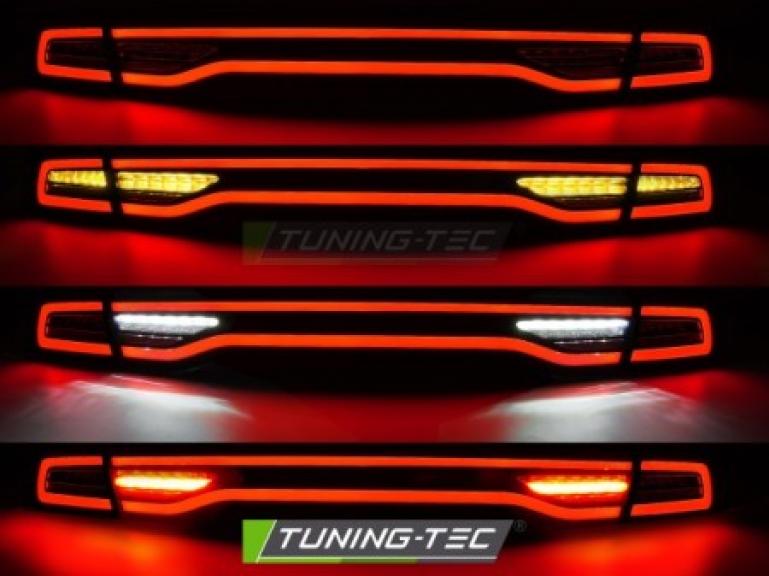 Preview: VOLL LED Rückleuchten Set für Dodge Charger LX II 11-15 schwarz/rot mit dyn. Blinker + Willkommensfunktion.