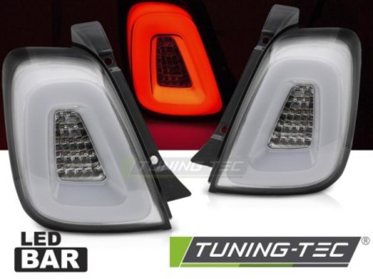 VOLL LED Upgrade Design Rückleuchten Set für Fiat 500 15-24 weiß