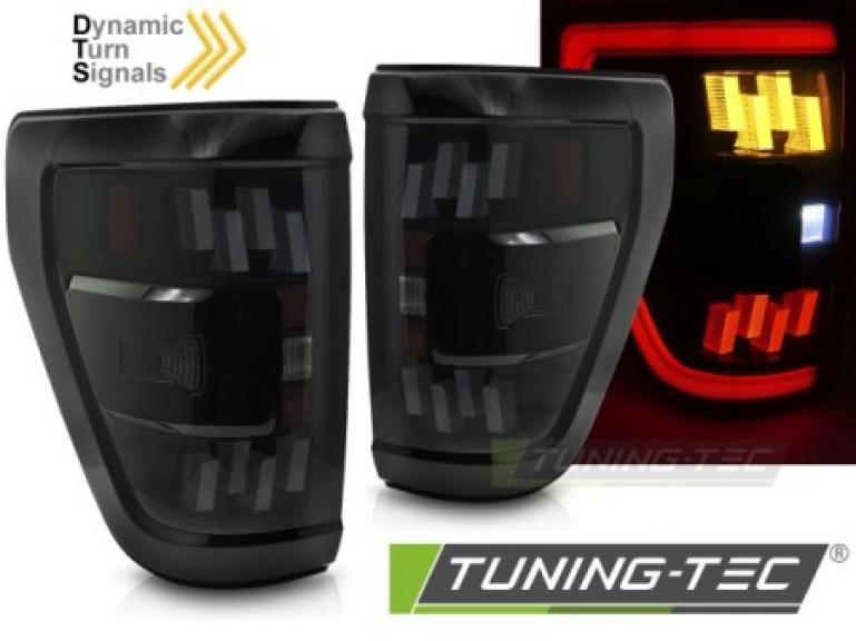 VOLL LED Upgrade Design Rückleuchten Set passend für Ford F150 MK14 20-23 schwarz/rauch mit dyn. Blinker
