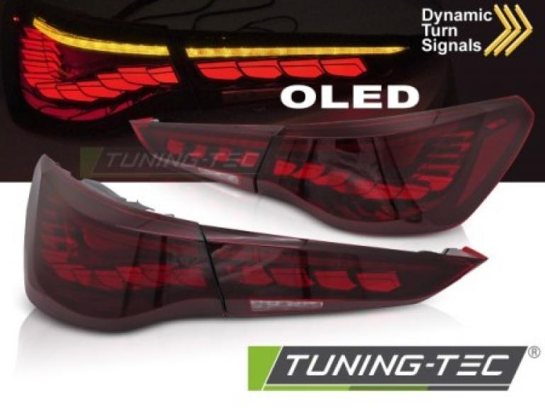 OLED VOLL LED Rückleuchten Set für BMW 4er G22/G23 Coupe/Cabrio 20+  kirschrot mit dyn. Blinker