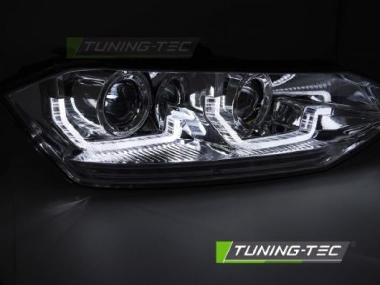 Preview: LED Upgrade Design Scheinwerfer für VW Polo VI 2G 3/5 Türer ab 2017 chrom dynamisch