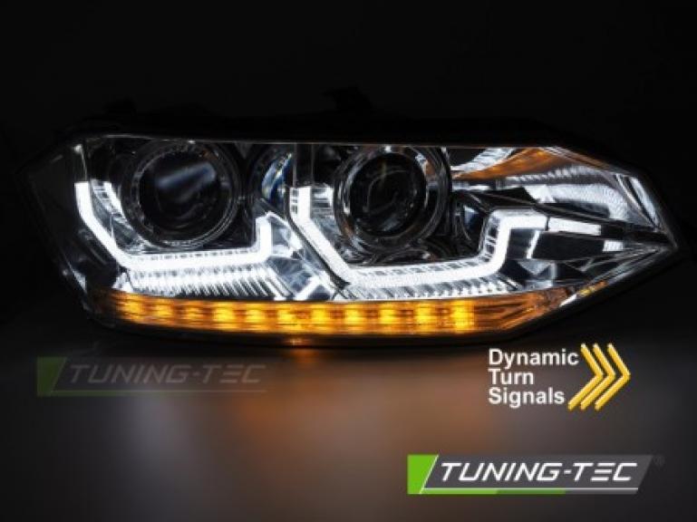Preview: LED Upgrade Design Scheinwerfer für VW Polo VI 2G 3/5 Türer ab 2017 chrom dynamisch