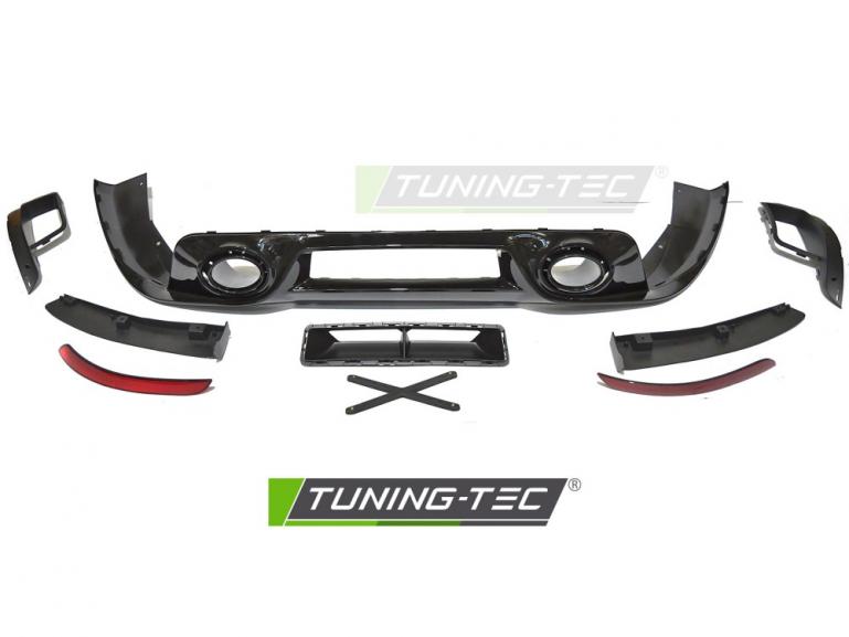 Preview: Upgrade Sport Design Heckstoßstange für Porsche 911 992 2019+ inkl. Diffusor und Reflektoren