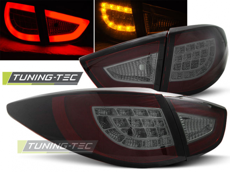 LED Lightbar Design Rückleuchten für Hyundai IX35 09-13 rot/rauch