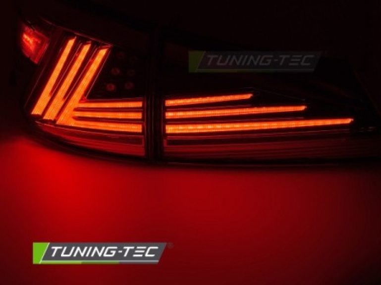 VOLL LED Lightbar Design Rückleuchten für Lexus IS 06-13 schwarz/rauch mit dyn. Blinker