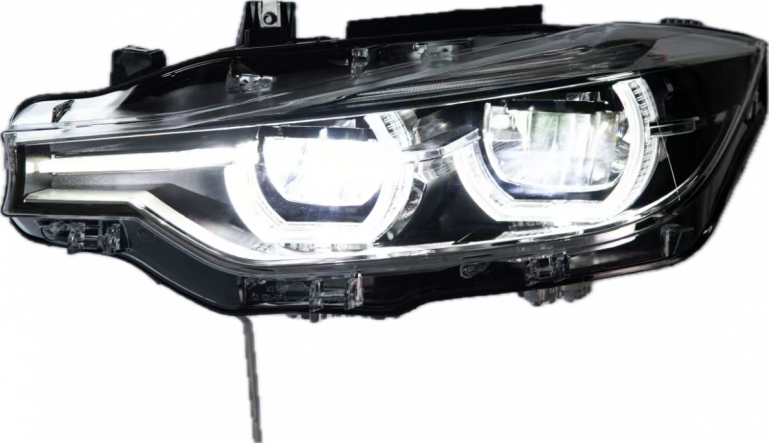 VOLL LED Upgrade Tagfahrlicht Scheinwerfer Set für BMW 3er F30 / F31 11-15 schwarz