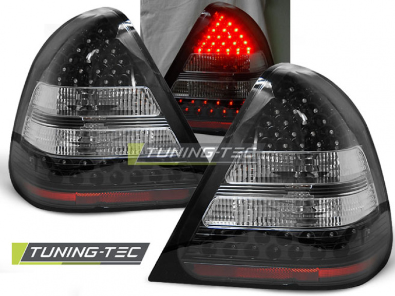 LED Upgrade Design Rückleuchten für Mercedes Benz C-Klasse W202 Limousine 93-00 schwarz