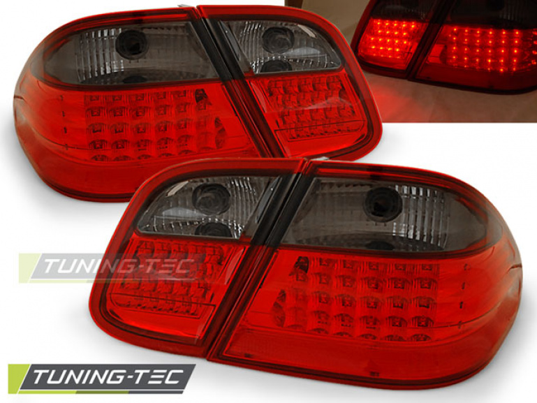 LED Upgrade Design Rückleuchten für Mercedes Benz CLK W208 97-02 rot/rauch