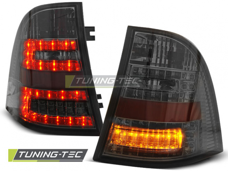 LED Upgrade Design Rückleuchten für Mercedes Benz ML W163 98-05 schwarz/rauch mit LED Blinker
