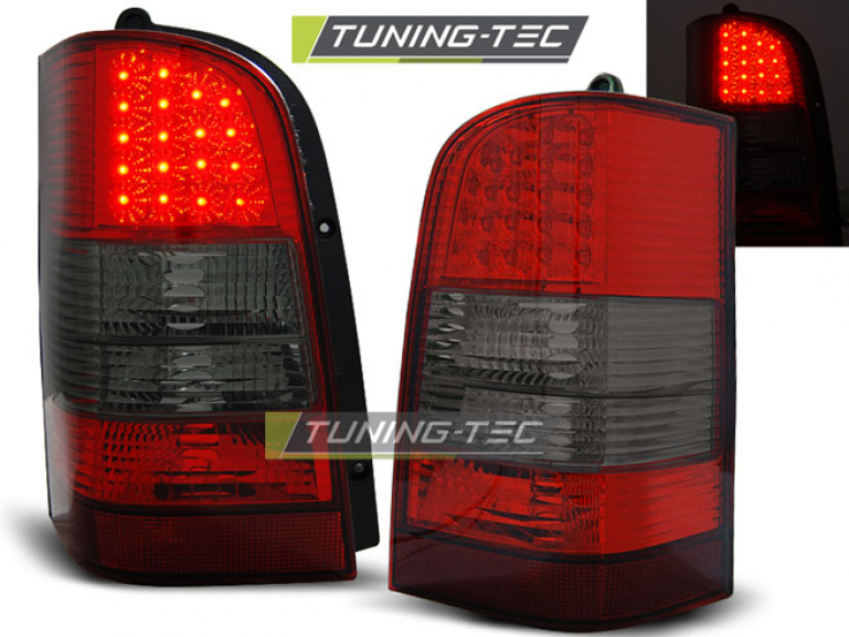 LED Upgrade Design Rückleuchten für Mercedes Benz Vito W638 96-03 rot/rauch