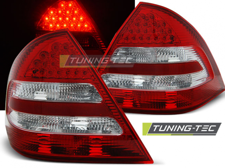 LED Upgrade Design Rückleuchten für Mercedes Benz C-Klasse W203 Facelift (Mopf.) 04-07 rot/klar