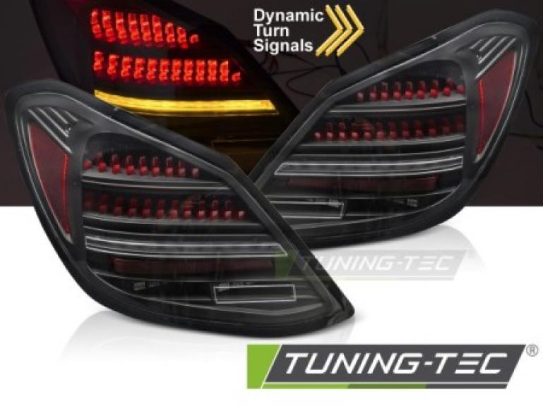 VOLL LED Upgrade Design Rückleuchten Set für Mercedes Benz C-Klasse W205 14-21 schwarz/rot mit dyn. Blinker