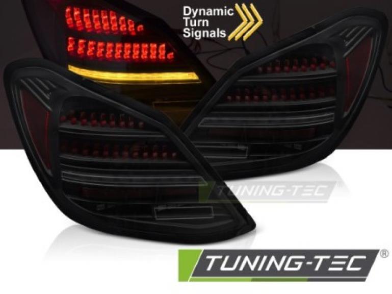 VOLL LED Upgrade Design Rückleuchten Set für Mercedes Benz C-Klasse W205 14-21 schwarz/rot/rauch mit dyn. Blinker