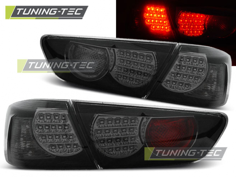 LED Upgrade Design Rückleuchten für Mitsubishi Lancer 8 Limousine 08-11 rauch