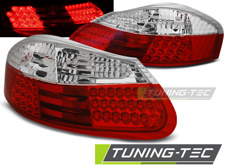 LED Upgrade Design Rückleuchten für Porsche Boxster 986 96-04 rot/weiß