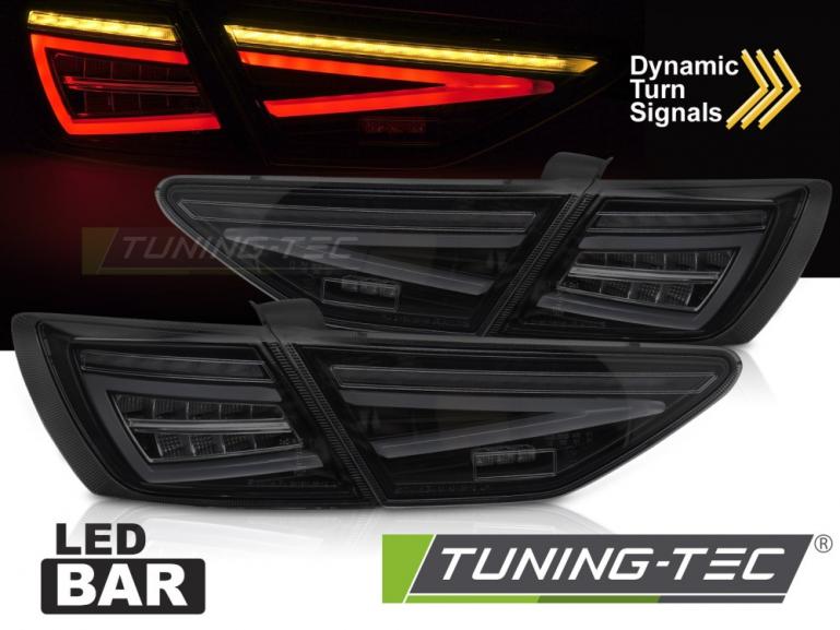 Voll LED Upgrade Design Rückleuchten Set passend für Seat Leon (III) 5F 12-20 schwarz/rauch (für Halogen)