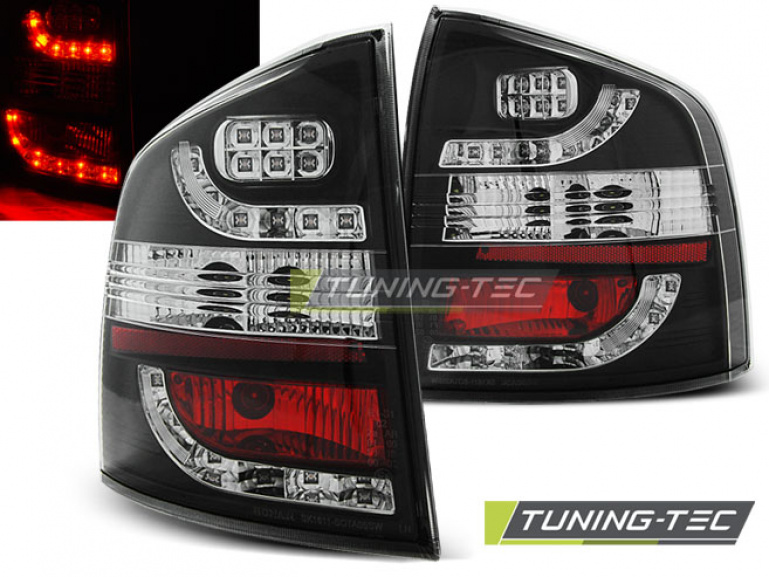 LED Upgrade Design Rückleuchten für Skoda Octavia 2 (1Z) Combi 04-12 schwarz