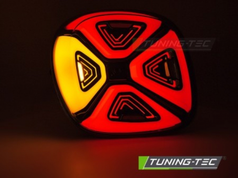 Upgrade VOLL LED Lightbar Design Rückleuchten für Smart Fortwo /Forfour (453) 14-19 rot / rauch