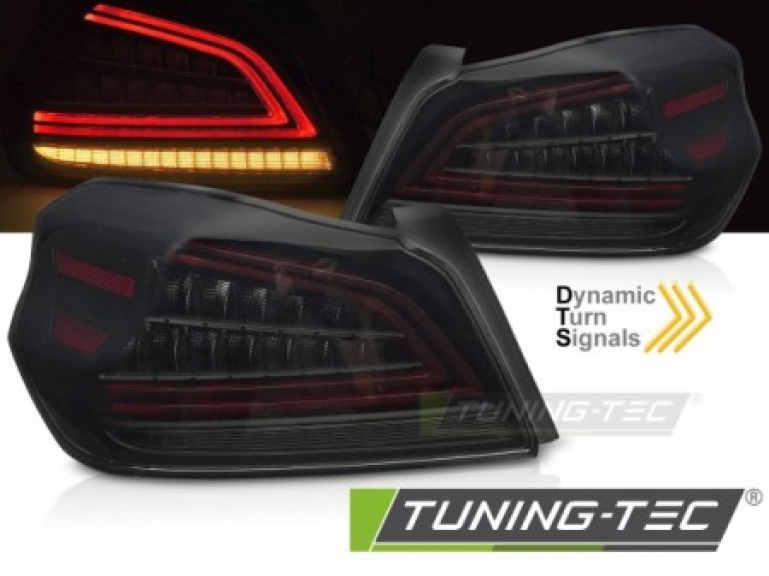 VOLL LED Lightbar Design Rückleuchten Set für Subaru WRX 14-21 schwarz/rauch mit dyn. Blinker
