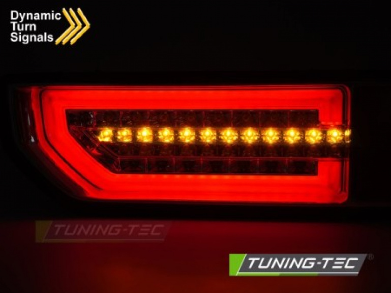 Voll LED Lightbar Design Rückleuchten für Suzuki Jimny 18+ chrom mit dynamischem Blinker