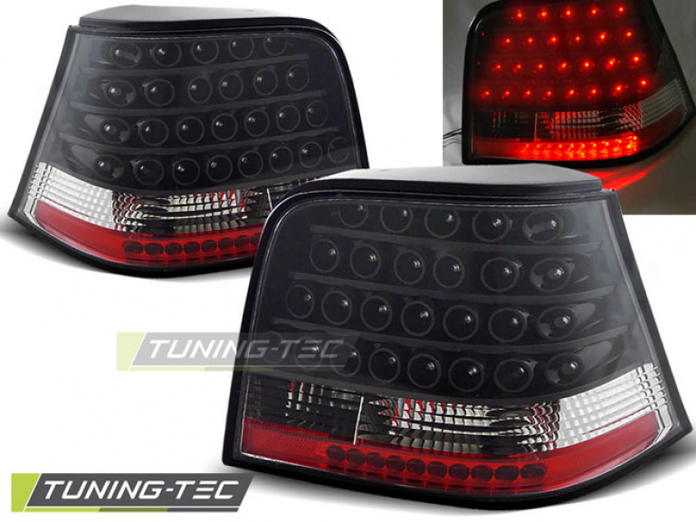 LED Upgrade Design Rückleuchten für VW Golf 4 (IV) 97-03 schwarz/klar