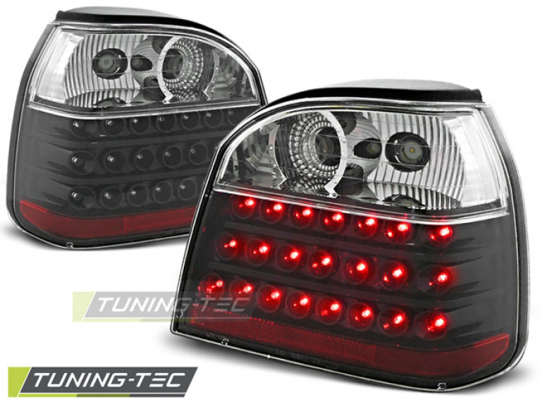 LED Upgrade Rückleuchten für VW Golf 3 (III) 91-97 schwarz/klar