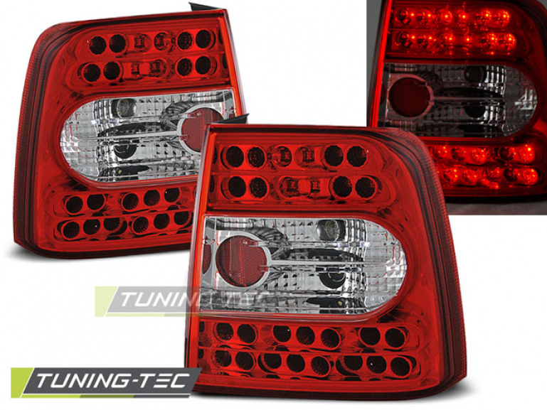 LED Upgrade Design Rückleuchten für VW Passat 3B (B5) Limousine 96-00 rot/klar