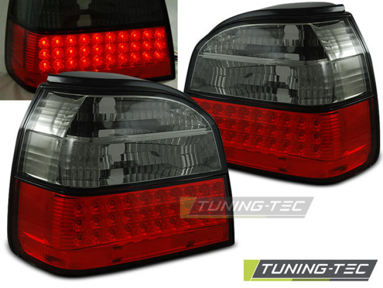 LED Upgrade Design Rückleuchten für VW Golf 3 (III) 91-97 rot/rauch