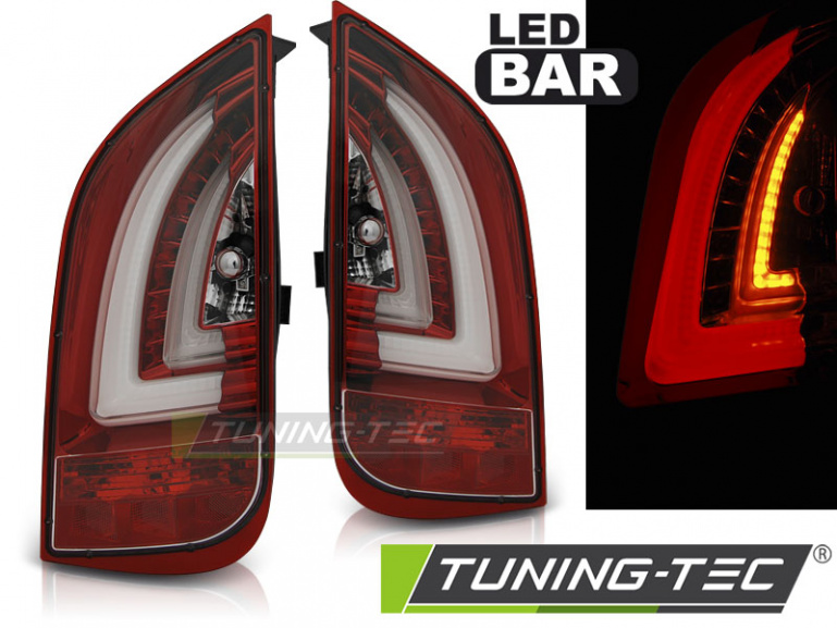 LED Lightbar Design Rückleuchten für VW UP! und Skoda Citigo 11-21 rot/klar