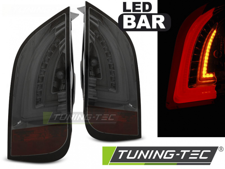 LED Lightbar Design Rückleuchten für VW UP! und Skoda Citigo 11-21 chrom/rauch