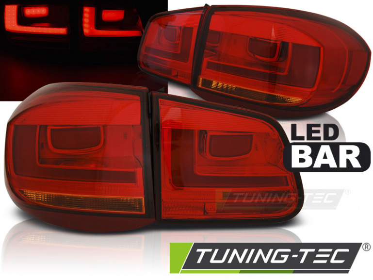 LED Upgrade Design Rückleuchten für VW Tiguan 07-11 rot