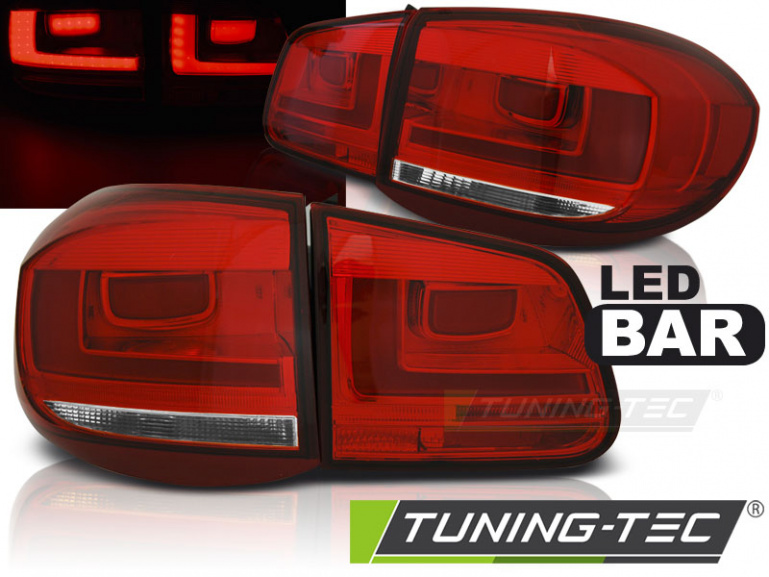 LED Upgrade Design Rückleuchten für VW Tiguan 07-11 rot/klar