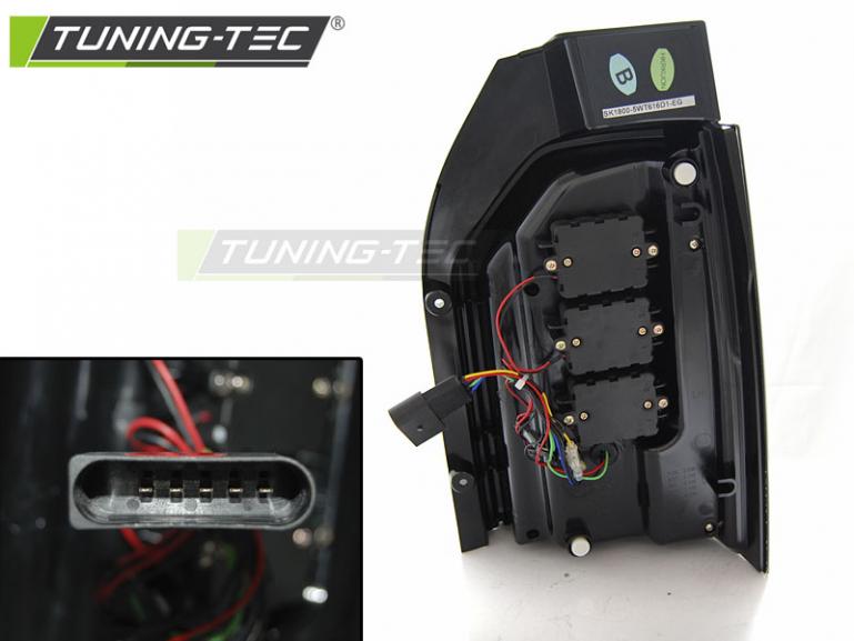Voll LED Lightbar Design Rückleuchten für VW T6 15-19 chrom/rauch mit dynamischem Blinker