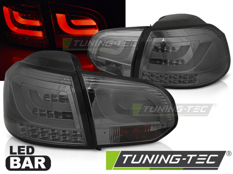 LED Lightbar Design Rückleuchten für VW Golf 6 (VI) 08-12 chrom/rauch
