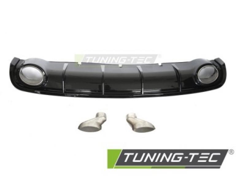 Preview: Upgrade Sport Design Heck Diffusor passend für Audi A6 C7 (4G) Lim+Avant 11-14 Hochglanz schwarz