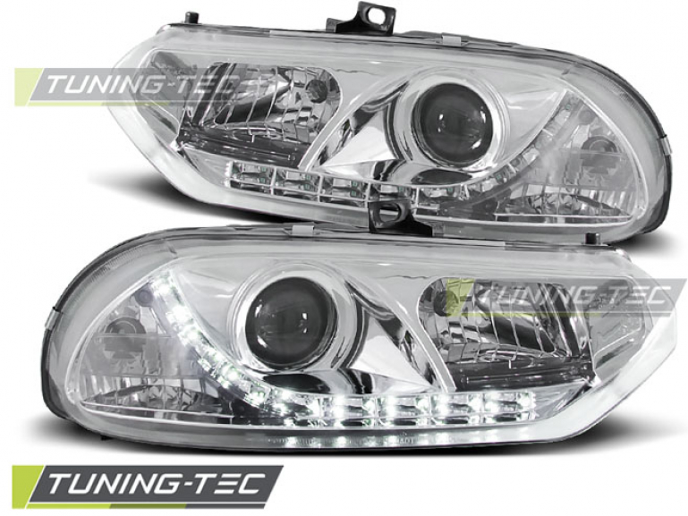 LED Tagfahrlicht-Design Scheinwerfer Alfa Romeo 156 97-03 Chrom