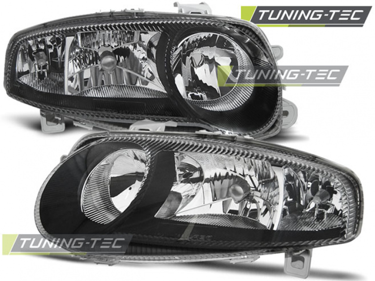 Upgrade Design Scheinwerfer für Alfa Romeo147 01-04 schwarz mit Nebelscheinwerfern