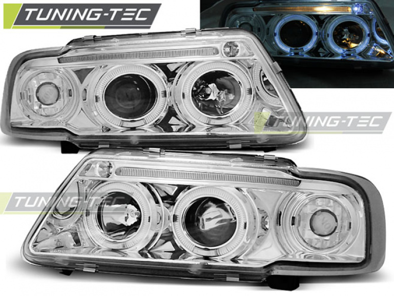 Angel Eyes Scheinwerfer für Audi A3 (8L) 96-00 chrom