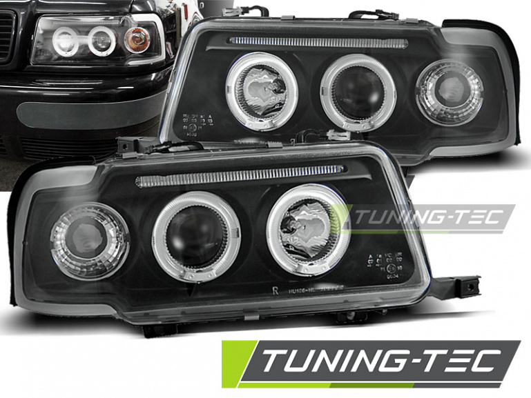 Angel Eyes Scheinwerfer für Audi 80 B4 91-96 schwarz