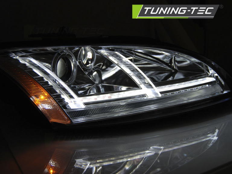 XENON LED Tagfahrlicht Scheinwerfer für Audi TT 8J 06-10 chrom mit Kurvenlicht