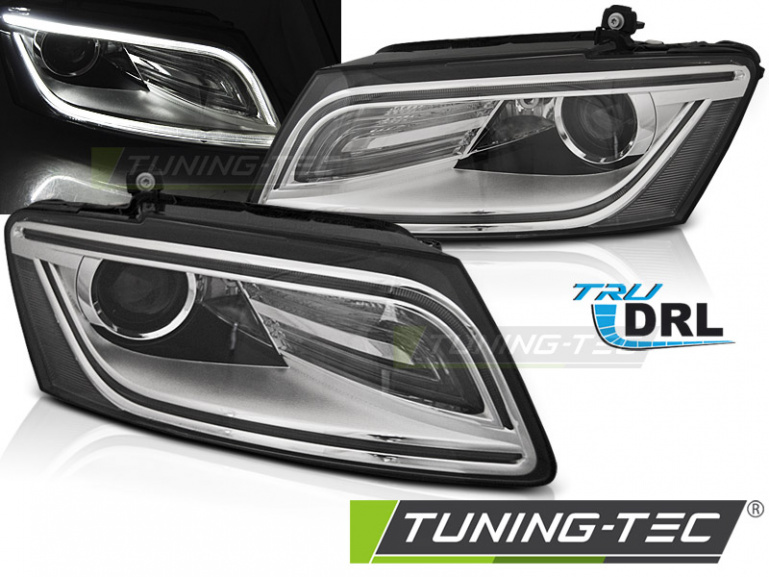 LED Tagfahrlicht Scheinwerfer für Audi Q5 12-17 chrom