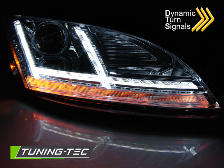XENON LED Tagfahrlicht Scheinwerfer für Audi TT 8J 10-14 chrom mit Kurvenlicht