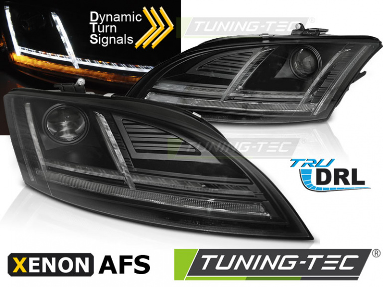 XENON LED Tagfahrlicht Scheinwerfer für Audi TT 8J 10-14 schwarz mit Kurvenlicht