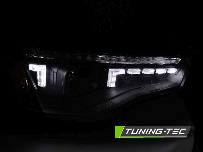 VOLL LED Tagfahrlicht Scheinwerfer Set für Audi A5 Facelift 11-16 Schwarz mit dyn. Blinker