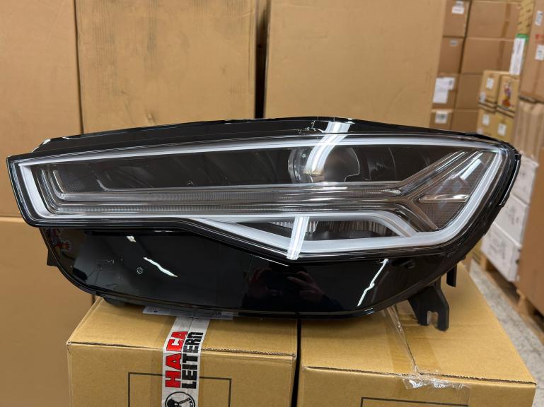 Preview: B-Ware  Voll LED Tagfahrlicht Scheinwerfer Set für Audi A6 4G (C7) Facelift 15-18 schwarz mit LED Blinker