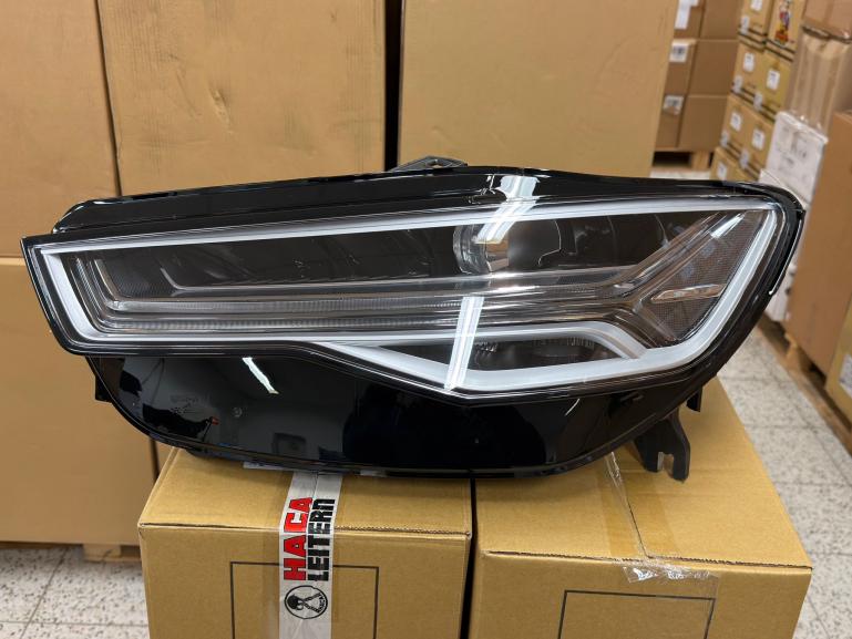 Preview: B-Ware  Voll LED Tagfahrlicht Scheinwerfer Set für Audi A6 4G (C7) Facelift 15-18 schwarz mit LED Blinker