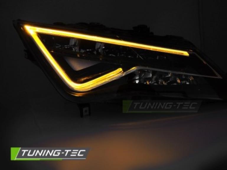 Preview: VOLL LED Upgrade Design Scheinwerfer Set passend für Seat Leon (III) 5F 12-16 schwarz