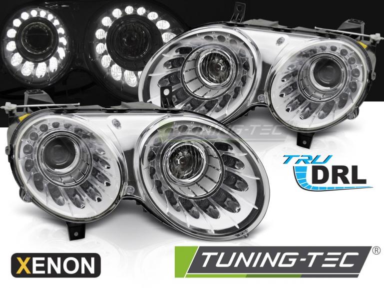 Xenon Upgrade Design Tagfahrlicht Scheinwerfer Set für Bentley Continental GT 03-08 mit LED Blinker chrom