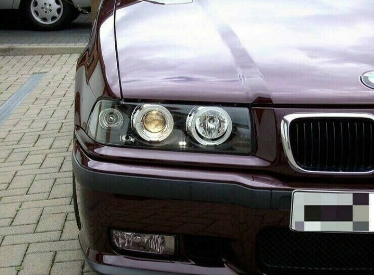 LED Angel Eyes Scheinwerfer für BMW 3er E36 Coupe/Cabrio 90-99 schwarz